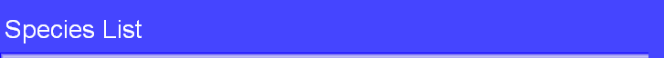 Species List